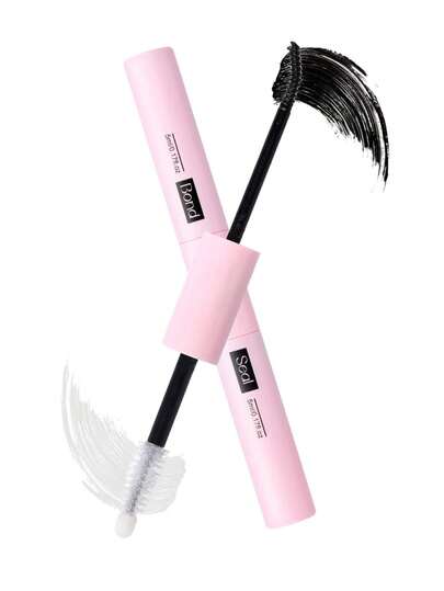 1 Peça Cola para Cílios 5ml+5ml Novo Modelo Atualizado, Adesivo de Cílios Falsos À Prova d'Água de Duas Pontas, Fortalece os Cílios Postiços, Cria uma Maquiagem Perfeita