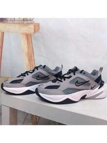 Nike 男子M2K TEKNO復古厚底耐磨運動訓練休閒鞋 - 灰色 - 查看 6