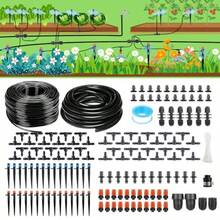 Quality Goods256FT Automatic Drip Irrigation System KitAutomatic Garden Watering Misting System For Greenhouse Yard Plant Lawn With /2 Inch Hose /4 Inch Distribution Tubing And Accories - 如圖 - 查看 1