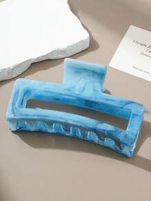 1个/8个装大号方形镂空发爪，12.7厘米大理石纹设计，时尚百搭发爪，适合女士发型及日常休闲佩戴 - 彩色 - 查看 15