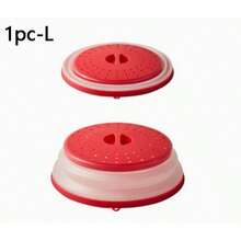 1个微波炉硅胶防溅盖,多功能食物保鲜盖,防尘耐热。带沥水孔,可用作果蔬沥水架。可折叠,可用洗碗机清洗。适用于家庭烹饪、户外烧烤、宿舍、校园、办公室、餐厅等场所。厨房用具、微波炉食物盖、厨房配件、食物盖、微波炉盘盖、厨房家居用品、家居装饰 - 彩色 - 查看 17