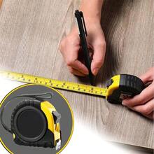 Retractable Tape Measure Steel Construction Tape Measure With Lanyard High Precision 2 In 1 Rangefinder Digital Distance Meter Wear-Resistant Self-Locking Tapeline For Household Industrial Designer Initial Name 26 Letters Pattern - Multicolor - View 4