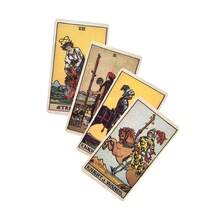 1pc The Classic Tarot Oracle Card Game, English Version, Leisure & Entertainment, Family Gathering, Holiday Card Game, Party Activity, Comes With Instruction Booklet - Champagne - View 5