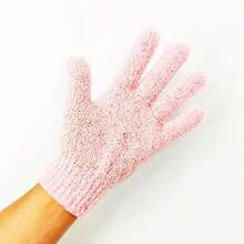 Bath Scrub Gloves, Five-Finger Scrub Towel, Exfoliating Bath And Body Scrubber, Exfoliating And Back Scrubbing Tool - 彩色 - 查看 6