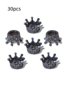 30个锌合金3D迷你皇冠吊坠饰品，玩具装饰配件 N238 - 小皇冠 - 查看 10