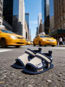 Infant/Toddler Boys/Girls Summer Beach Sandals, Non-Slip Soft Rubber Sole, Outdoor Prewalker Shoes - Beige - View 5