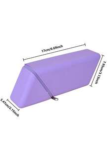 1 hộp đựng bút chì bằng silicon màu trơn tối giản, hình thang cứng cáp, có thể đựng máy tính, sổ tay và bút - Thích hợp cho trường học, văn phòng và du lịch - Dành cho học sinh, người đi làm, nam và nữ, hộp đựng văn phòng phẩm, hộp đựng đa chức năng, khóa kéo an toàn, hộp đựng bút chì - nhiều màu - Xem 12