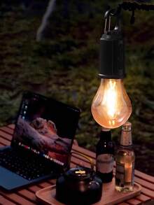 Lampu LED Filamen Tungsten, Lampu Kemah Retro, Lampu Suasana Kemah Isi Ulang USB, Lampu Tenda, Lampu Darurat Luar Ruangan - Satu ukuran - View 6