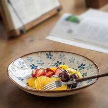 1个不规则陶瓷盘，9英寸汤盘/餐盘，家用 - 查看 6