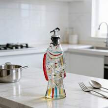 1/2pcs Handpainted Fish Shaped Glass Oil Bottle, Kitchen Oil Jar, Soy Sauce Vinegar Seasoning Bottle, 2026 New, Oil-Resistant, Bohemian Style - View 10