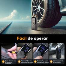 Carsun Portable Air Compressor, 3X Faster Inflation Speed, Inflation & Deflation Function, Auto Shut Off, Hidden Storage Box, Smart Portable Air Pump With 4 Preset Tire Pressure Settings, Suitable For Balls, Bicycles, Cars And More - Wireless Digital Display Model (winner Of the iF Design Award) - View 10