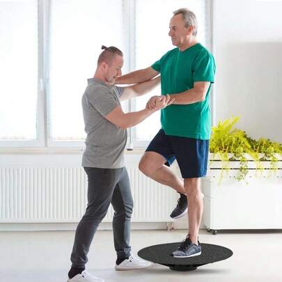 1 pieza Tabla de equilibrio de balanceo de 30cm/11.81in, tabla de balance de swing de yoga, ejercitador de equilibrio portátil, entrenador de equilibrio para entrenamiento del core