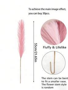 18件/套（随机组合） - 人造芦苇，多色，波西米亚风格装饰，逼真芦苇草，高挑人造花，适用于花瓶装饰、农舍、家居、厨房、波西米亚风装饰、房间装饰、婚礼派对装饰、礼品、季节性装饰、栩栩如生的植物 - 彩色 - 查看 2