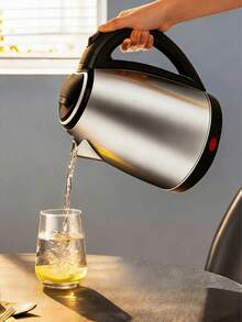 1.7L Stainless Steel Electric Kettle, 1500W Capacity, Auto Shut-Off And Boil-Dry Protection, (EU Plug) Electric Kettle, Electric Water Heater - EU E Type Plug(220-240V) - View 5