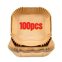 500pcs Square Air Fryer Liners, No Hassle Cleaning, Slouchy Chef's Companion: Heavy Duty Air Fryer Parchment Paper Mats, Say Goodbye To Sticky Mess! Disposable Square Air Fryer Liners, Non-Stick And Leak-Proof, Premium Disposable Air Fryer Inserts - Material, Heat Resistant, Space-Saving Square Air Fryer Baking Paper Mats, Suitable For Daily Cooking - Multicolor - View 12