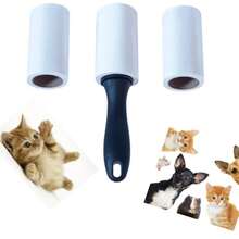 Chổi lăn thay thế, thích hợp để loại bỏ lông thú cưng, bụi vải, xơ vải khỏi ghế sofa, quần áo, đồ nội thất và thảm. Dụng cụ loại bỏ lông chó, lông mèo, lông thú cưng, xơ vải. - giấy thay thế xơ vải - Xem 8