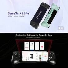 GAMESIR X5 Lite Hall Effect Gaming Controller, Zero Drift Joystick + Satisfying Buttons, Type-C Fast Connection, Ergonomic Anti-Slip Design, Console-Level Gaming Experience - View 2