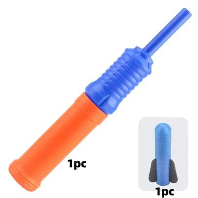 Juego de juguetes lanzadores de cohetes de espuma para niños, regalos de cumpleaños al aire libre, 3 cohetes blandos por lanzador, dispara hasta 50 pies XB56