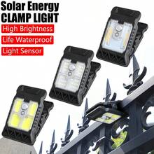 1件/2件/3件 LED 太陽能花園壁燈，附感應器，戶外防水燈，可充電夾燈，適用於景觀牆面裝飾 - 太陽能夾子燈 - 查看 2