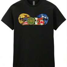 Retro 2026 World Cup Lions USA Mexico Canada Vintage T-Shirt, World Cup Tee, Soccer Fan Gift For Fan, World Cup Shirt, Retro Bold Sports Fashion Shirt - 黑色 2 - 查看 1