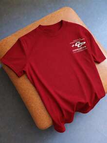 OVDY Unisex Vintage Street Graphic Oversized T-Shirt, Music Festival Tee - Red - View 2
