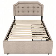 Bed Bases & Foundations - Beige+Brown + MDF - View 8