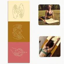 1 件 71*22 英寸瑜伽垫，多种花卉图案可选 - 防滑耐磨加宽加厚健身垫，家用及专业初学者瑜伽训练垫 - 彩色 - 查看 10