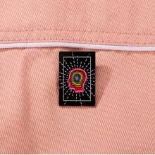 1pc Enamel Alloy Cartoon Rainbow Brain Brooch - Multicolor - View 4