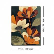 1 Tranh canvas phong cách Boho giữa thế kỷ, có khung/không khung, họa tiết hoa lá trừu tượng, tông màu đất, tranh treo tường tối giản, trang trí retro cho ký túc xá, phòng khách, phòng ngủ, trang trí nhà hiện đại. - A - Xem 9