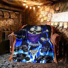 1PC 3D Monster Jam Monster Truck Cartoon Blanket, Edgy Gift For Motorsports Fans, Themed Man Cave Decor, Retro Sci-Fi Party Accent & Race Day Souvenir,Soft Throw Blanket For Home Bedroom Bed Sofa Picnic Travel Office Cover Blanket, Multiple Sizes 50x60 To 60x80 Inches - Nhiều màu 30 - Xem 2