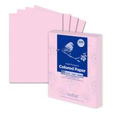 Color Copy Paper,Multi-Purpose Paper,Colored Printer Paper 8.5" X 11", 24 Lb / 90 GSM,Pink,200 Sheets (1 Reams),Made In USA - Pink - 查看 1
