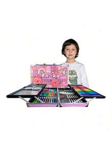 Portable Art Case For Kids With 121 Pieces Of Pure Creative Fun. - 小女孩 - 查看 6