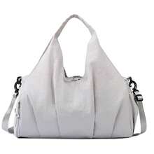 女士健身包，带鞋仓的旅行手提包 - 彩色 - 查看 17