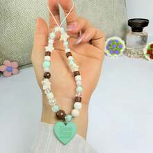Shockproof Multi-Element Handmade Beaded Star Phone Lanyard Keychain Accessories DIY Chain Wristband Pendant Bag Charm New Beaded Lanyard Wristband CCD Camera Keychain Beaded Phone Charm Portable Chain Phone Case Lanyard Birthday Gift Spring Anniversary - Multicolor - View 1