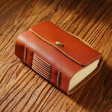 1pc Handmade Vintage Genuine Leather Cover Notebook, With Retro Metal Password Lock To Protect Privacy, Original Handmade Sketchbook, Vintage Genuine Leather Diary, Creative Notebook, Vintage Notebook Gift, Travel Journal Notebook - Notebook - View 16