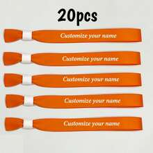 [Personalizado] Pulseras para fiestas personalizadas, pulseras de cinta desechables, pulseras de registro de eventos de conferencia, personalizadas para actividades, cumpleaños, bodas, reuniones grupales, festivales de música y conciertos, que agregan un ambiente festivo a los conciertos de música y celebraciones festivas - Multicolor - Ver 43