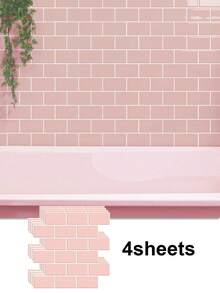 WoStick 4Sheeets/10Sheets 3D Glossy Subway Peel And Stick Tiles, Self-Adhesive Waterproof Wall Stickers For Kitchen Backsplash - Multicolor - View 27