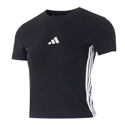 Adidas 女士短袖T恤，休闲舒适运动上衣，JC8325