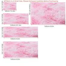 1件粉色/驼色/浅灰色扎染毛绒地毯，高品质可爱舒适保暖毛绒地毯，室内装饰地毯，适用于餐厅、厨房、走廊、床边、卧室和客厅等场所。 - 駝色 - 查看 9