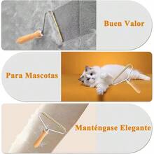 5 piezas Quitapelusas portátil - Cepillo reutilizable de doble cara para viaje para eliminar pelusa, pelo de mascota y polvo de ropa y muebles - Caja de recolección de polvo invisible - Ver 6