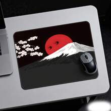 Glass Mouse Pad, Japanese Mountain & Cherry Blossom Series, Smooth Glass Surface, Enhanced Precision & Speed, Stain-Resistant & Easy To Clean, Dual-Use Hard Mouse Pad For Gaming & Office - View 7