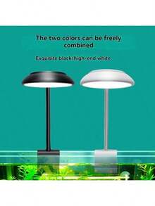 1pc USB Aquarium LED Night Light, High Brightness Desk Fish Tank Lamp And Plant Growth Supplementary Light. Clip-On Lamp, Adjustable Brightness, White, Blue And Other Color Tones. Suitable For Enhancing The Color And Appearance Of Home Aquarium And Plant Landscape, As Well As Living Room Decor, Holiday Occasions And Gift Giving (Available In White And Black) - View 5