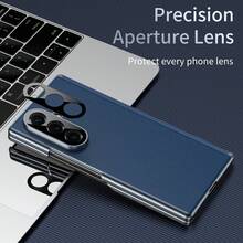 Minimalist Versatile Phone Case For Samsung Galaxy ZFold4/ZFold5/ZFold6/ZFold7, Centered Axis Design, No Front Cover - Blue - View 3