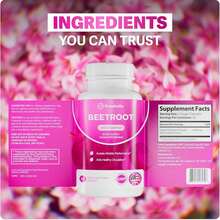 Rosabella Organic Beet Root Capsules - 1300mg Beet Root Powder Aids Healthy Circulation & Vitality, Non-GMO, Beet Root Supplement - 60 Capsules, 30-Day Supply - 60 viên nang - Xem 6