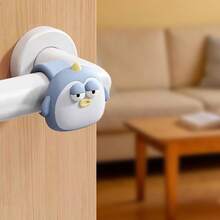 1pc New Creative Cute Cartoon Door Knob Protector, Anti-Collision Pad, Bedroom Door Back Collision Pad, Window Handle Anti-Collision, Door Back Cushion, Wall Protection - Multicolor - View 12