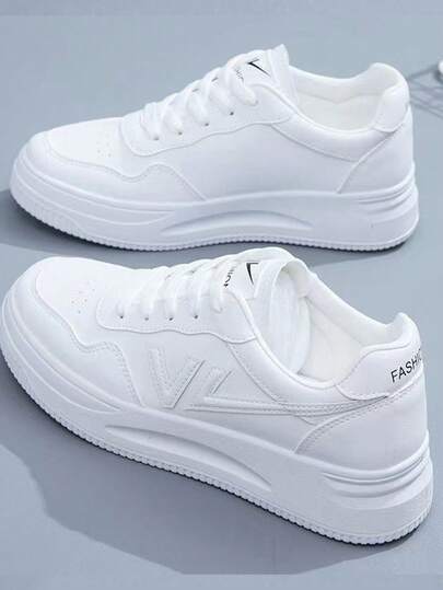 Tenis Casuales Transpirables Con Suela Alta Para Mujer, Nude,Tenis Blancos Mujer ,Nude,Tenis Blancos Mujer , uaves y Cómodos | Color Blanco y Nude, Zapatos de Moda Ortopédicos