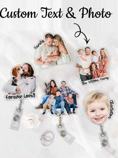 Customized Photo Badge, Customized Photo Badge Reel, Personalized Retractable ID Card Holder, Personalized Nurse ID Badge, Personalized Badge, Customized Badge Clip, Customized Nurse Badge, Customized ID Card Holder, Personalized Retractable Badge Reel, Cute Badge Reel