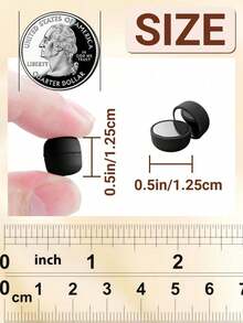 6个女士磁性丝巾夹，多功能磁性别针，适用于头巾、围巾、衬衫、连衣裙和服装 - 黑色 - 查看 6