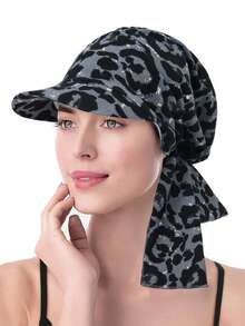 1件欧美新款花卉头巾帽，花卉头巾帽，穆斯林长尾头巾帽 - 彩色 - 查看 15