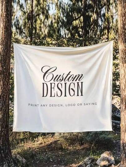 1pc Customized Image Tapestry, Personalized Photo Printing, Clear And Vivid, Ideal For Garden And Event Decor, Also A Perfect Gift To Share Wonderful Memories.
